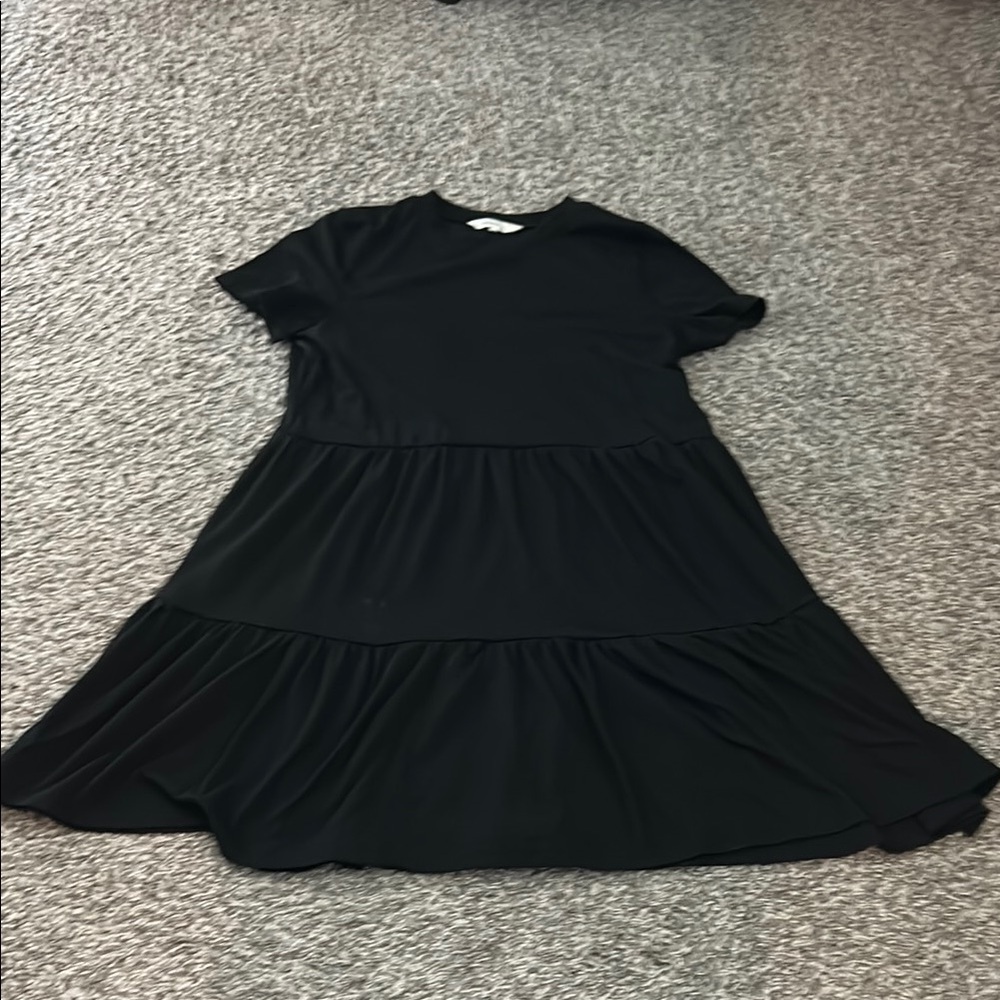 Short sleeve pleated bottom Tshirt dress size xsmall